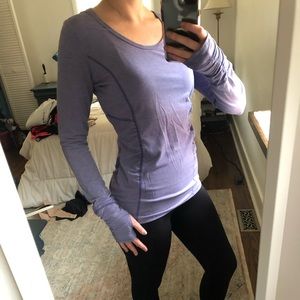 Athleta long sleeve workout top